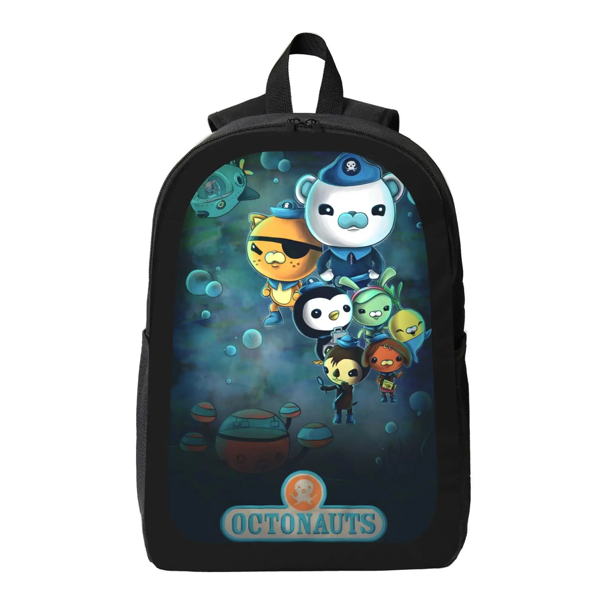 OCTONAUT Backpack - Durable, Lightweight Bookbag with 1 Main Compartment, Built-in Organizer - Premium Backpack, Black backpack  for  students