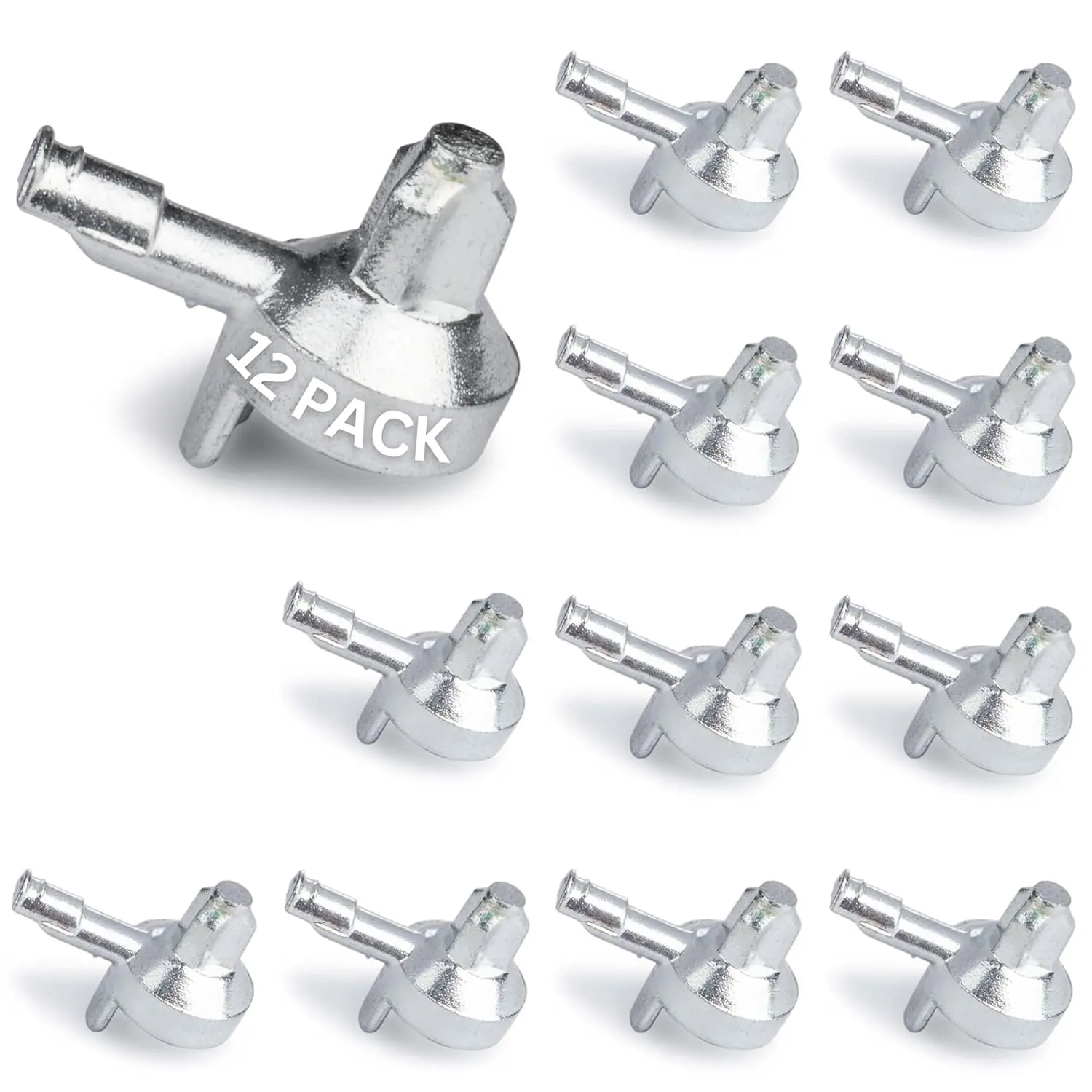 12-Pack Galvanized Steel Solid Metal Bookshelf Pin, IKEA #131372 Replacement Part, Home Repair Spare Part from Hardware Spare Parts Company