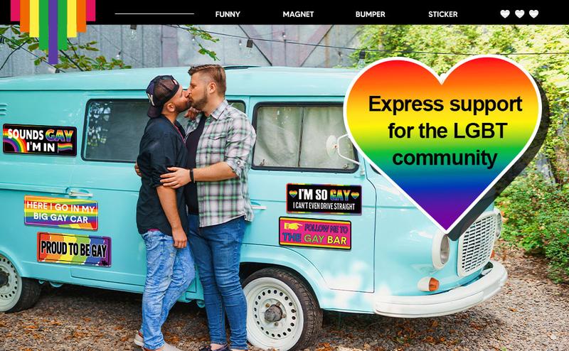 12 Pcs Gay Pride Funny Magnet Bumper Sticker LGBT Rainbow Pride Prank Magnetic Sign for Vehicle Truck Reusable Magnet Sticker for Fridge(Classic)