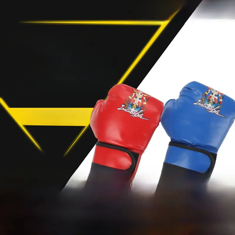Unisex PU Leather Full Cartoon Boxing Gloves - 20cm, for Martial Arts Training and Heavy Bag Use