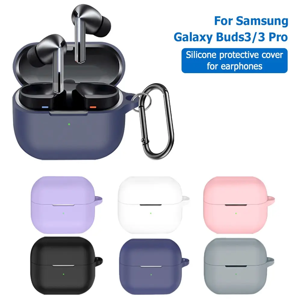 Silicone Case for Samsung Galaxy Buds 3 & 3 Pro Earphones Protectors, Clip-on, Shock & Scratch Resistant, Full Coverage Accessories for Men & Women,Headphone Accessories, Headset