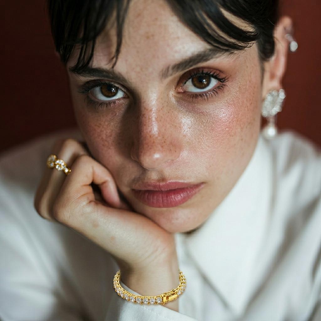 4mm 5mm classic diamond tennis bracelet for men and women| 14K gold-plated silver S925 base| Bright cut D color VVS grade cubic zirconia diamond bracelet| Elegant party accessories| Ultimate Gift Promise Jewelry for Women and Wives