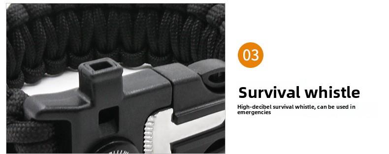 Paracord bracelet survival bracelet multifunctional five-in-one outdoor paracord camping adventure seven-core wristband