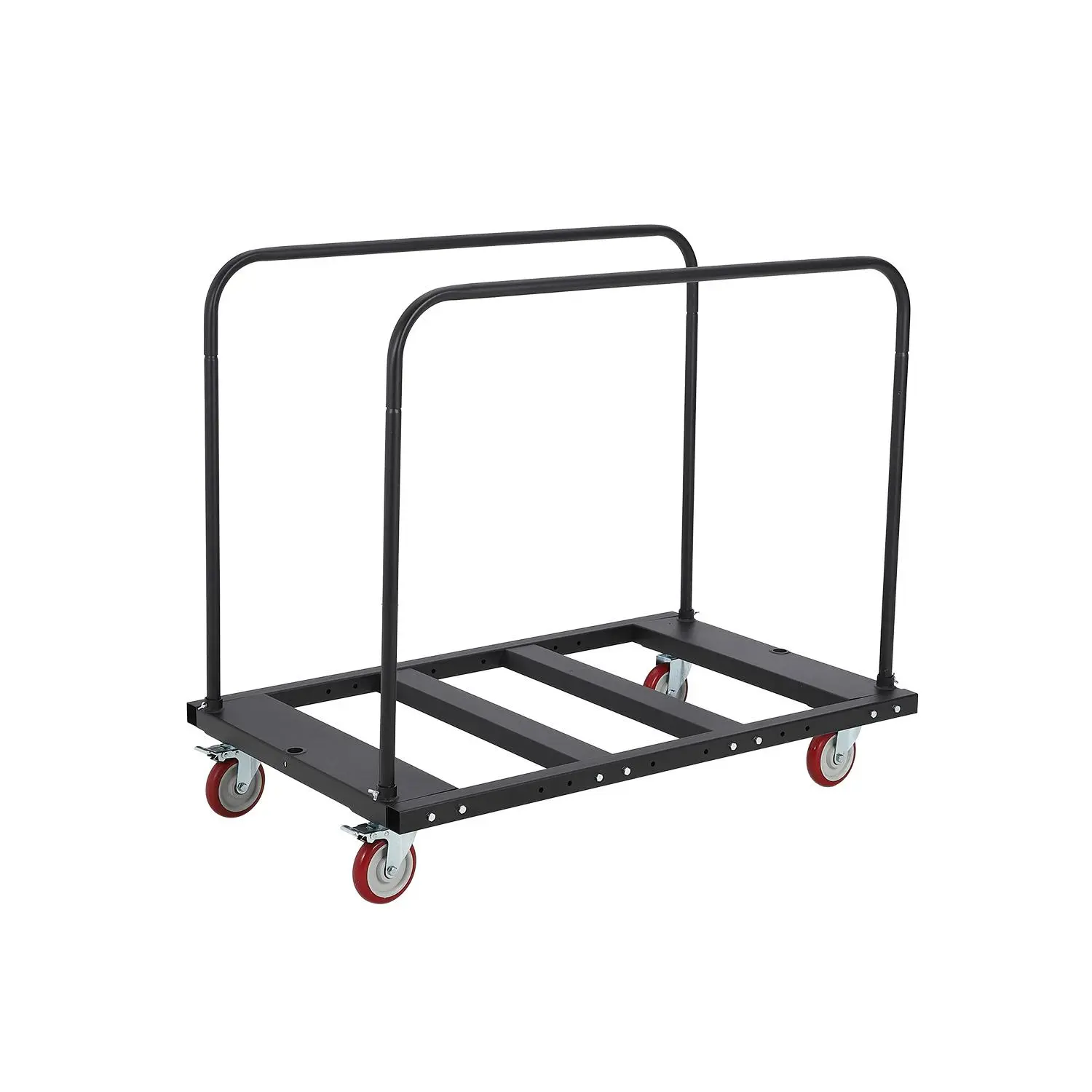 【Garvee】Folding Table Cart Dolly – 45.8 x 29 Inches – 1800 Lb Capacity Heavy Duty Steel Panel Cart with 360° Swivel Wheels – Event Table Trolley for Party Hotel Warehouse