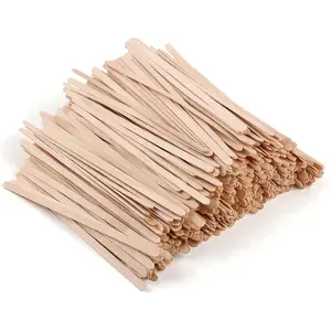 700 Pcs Natural Wooden Coffee Stirrers, 5.5" Disposable Stir Sticks, Ideal for Coffee Bars and Parties, Smooth Splinter-Free Birch wood Stirrer for Tea and Beverages (5.5")