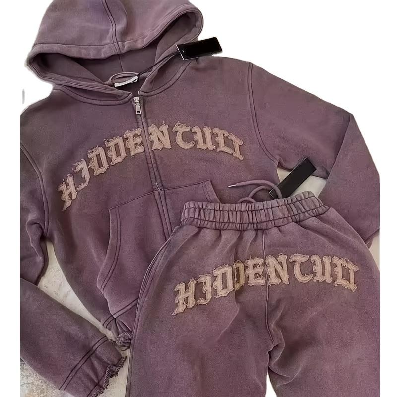 Comfortable Chic Women'S Athletic Set - Adjustable Full-Zip Hoodie & Slim-Fit Pants With Letter Print Design233