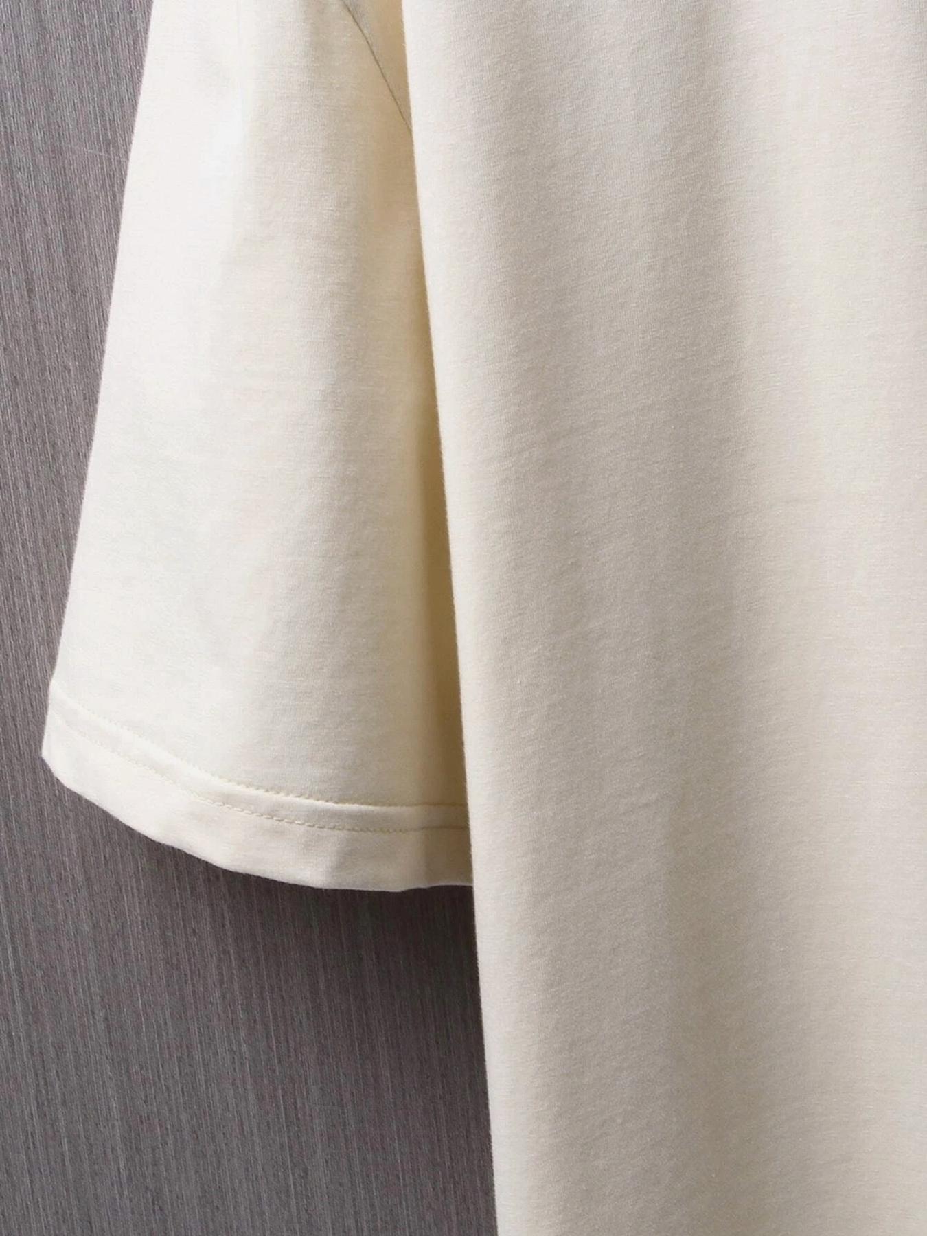 Men's Fashionable Street Round Neck Short-sleeved T-shirt, Regular Fit Casual Fashion Soft Comfy T-shirt for Daily Wear, Men's Top for All Seasons