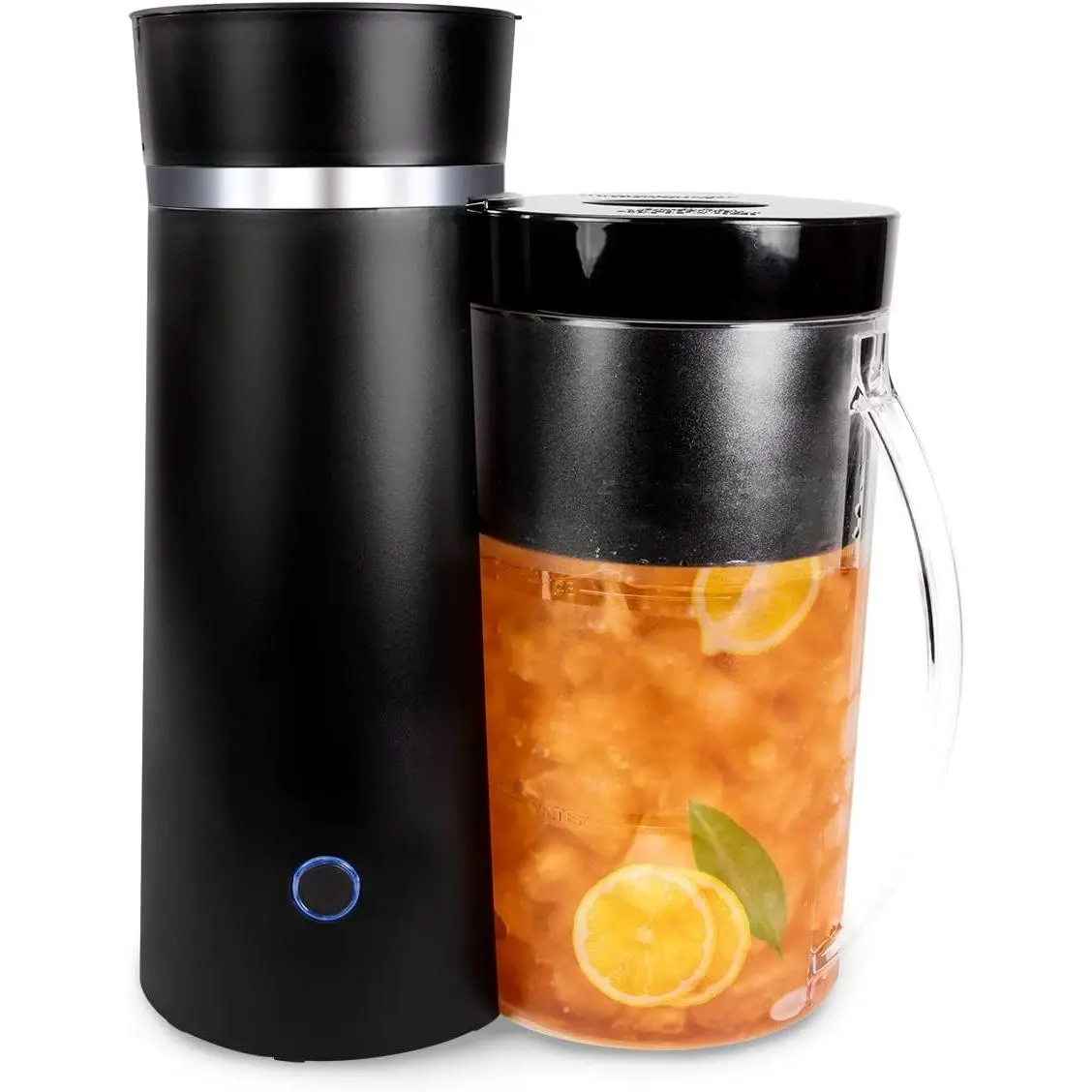 Homecraft Small Electric Iced Beverage Maker with Double-Insulated Pitcher for Sweet Tea, Cold Brew Coffee, Cold Brew Tea
