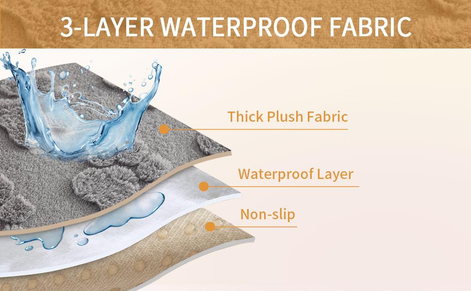 Waterproof Couch Cover for Dogs Washable,Fuzzy Pet Couch Covers for Sofa,Thick Soft Dog Mat Non-Slip Couch Covers for 3 Cushion Couch Sofa Pet Friendly (White, 35x82(1pc))