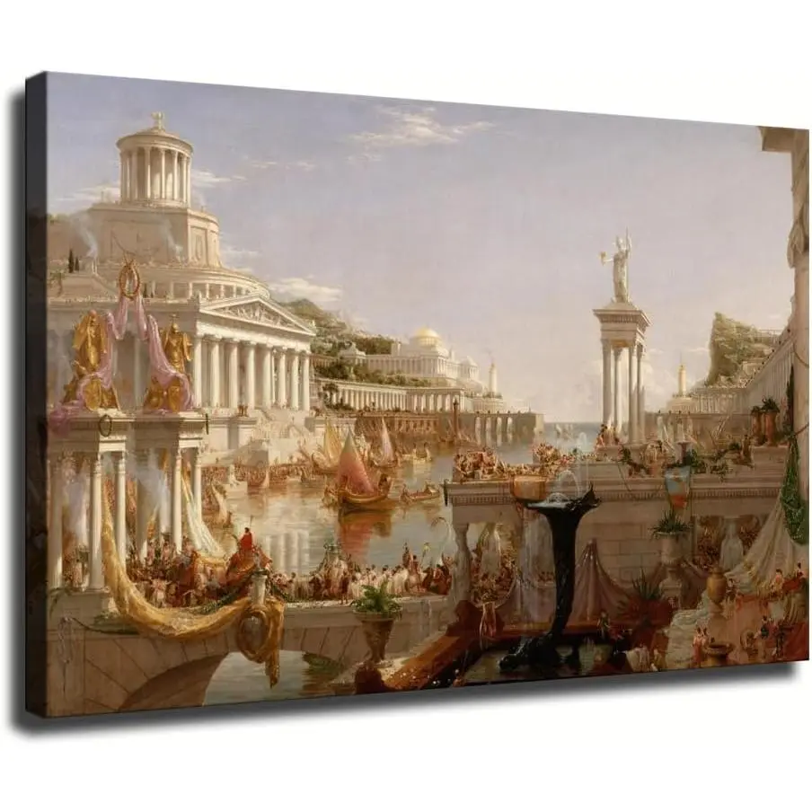 Thomas Cole - The End of the Empire Poster wall art canvas wall decoration suitable for wall decoration in bedrooms kitchens and living rooms