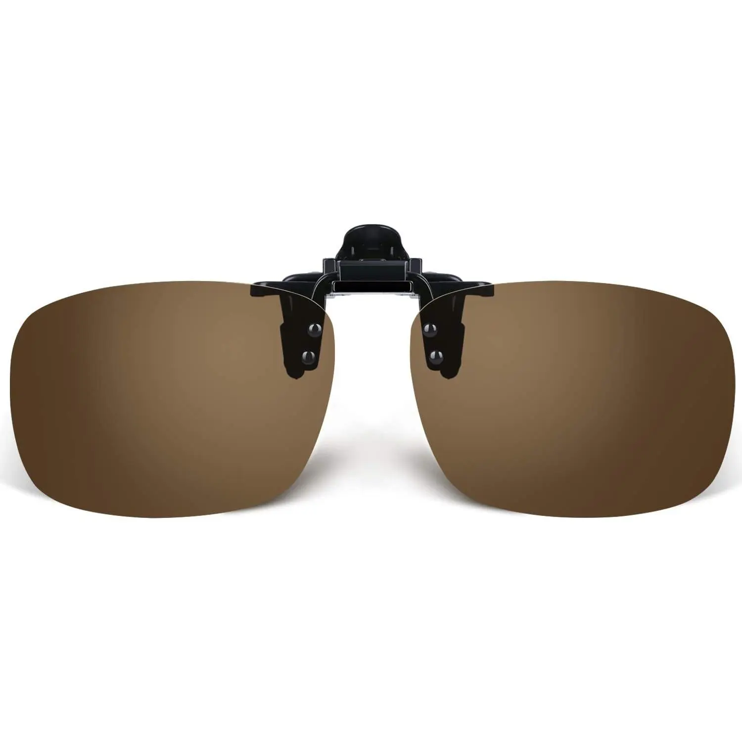 Unisex Polarized UV400 Clip-On Sunglasses with Flip-Up Frame, Plastic Lenses for Driving, Fishing, Outdoor Activities