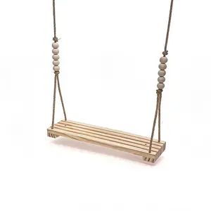 Handmade Wooden Chicken Swing Toy for Coop, Durable Construction Chicken Ladder for Farm, Safe and Natural Supplement for Roosters, Hens, Chicks, Pets