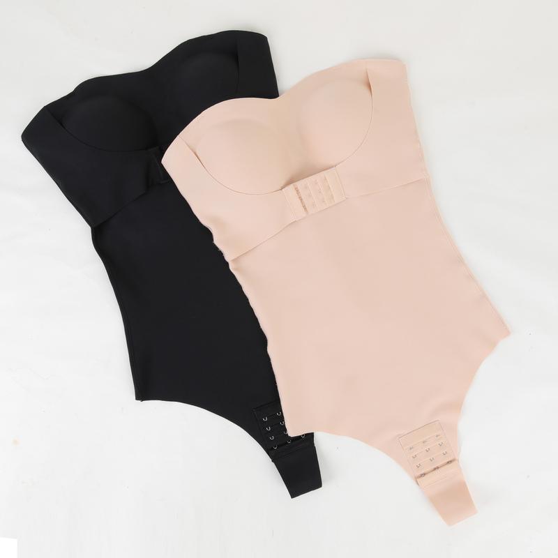 【Plus Size】Shapewear Bodysuit Tummy Control Strapless Bra Shapewear for Women Strapless Faja Body Shaper Thong Light Shapewear Body Shaper Tank Swimwear Womenswear