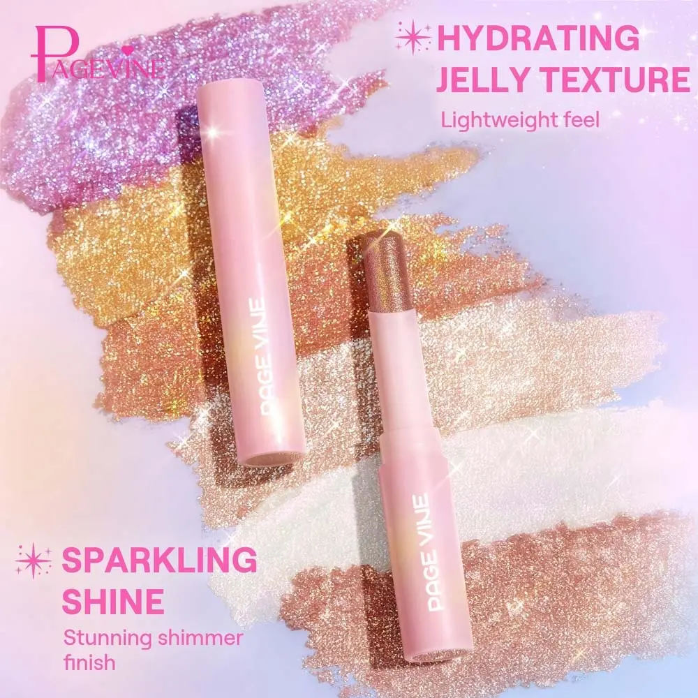 Crystal Jelly Highlighter Eyeshadow Stick Multi-Color Eyeshadow Highlighter Stick