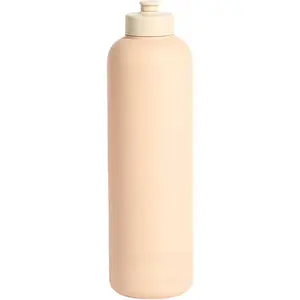 Sports Water Bottle - Soft-Touch Squeezable Body with One-Hand Spout- Lightweight, No Spill Water Bottle, for Gym, Cardio & Outdoor Sports - BPA Free - Water Bottle for Active Lifestyle - 24oz