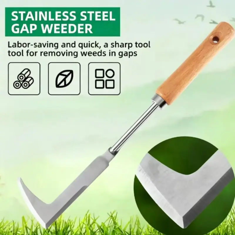 Durable Stainless Steel Weed Puller, Efficient Weed Removal Tool, Essential Garden Supply, Durable Gardening Tool, Plant Care & Support Tool, Ideal for Home Gardens, Garden Hand Tools