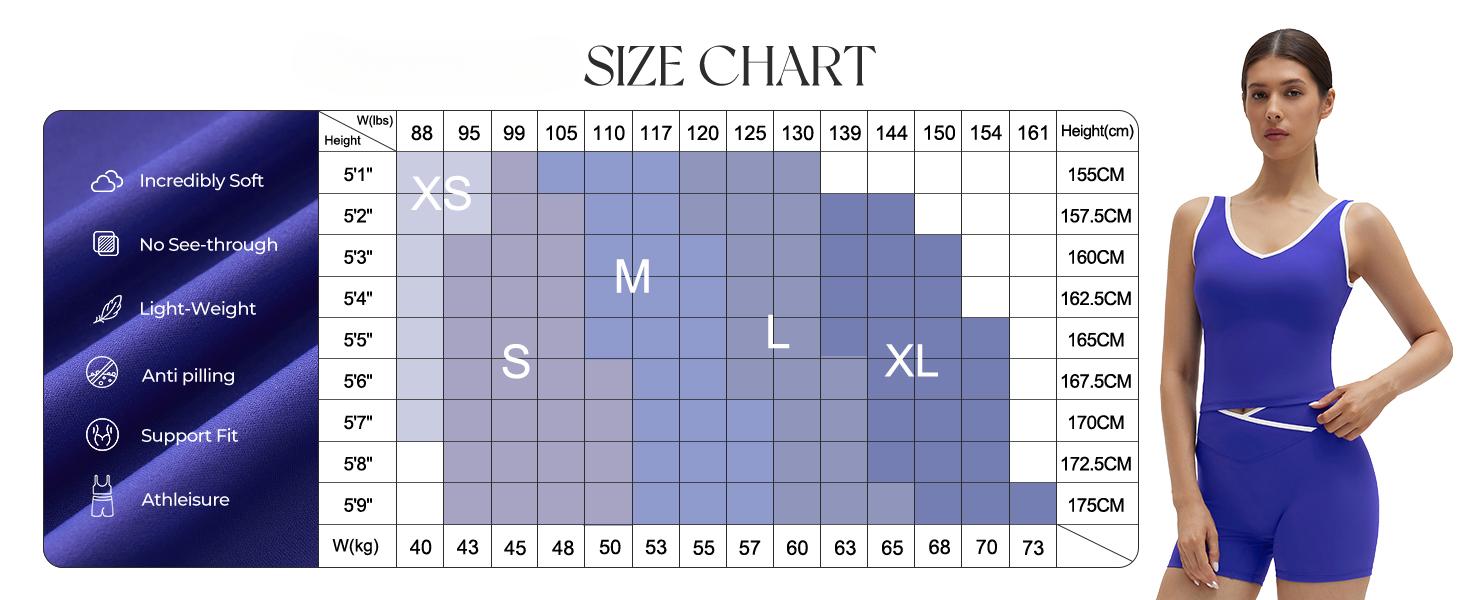 Women 2 Piece Workout Sets Built in Bra Yoga Tank Top High Waisted Tummy Control Biker Shorts