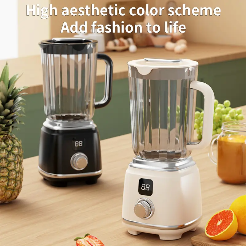 USB Rechargeable Juicer with Digital Display Multifunctional Blender Knob Juicer Ice Crusher High Juicing Rate Kitchen Tools