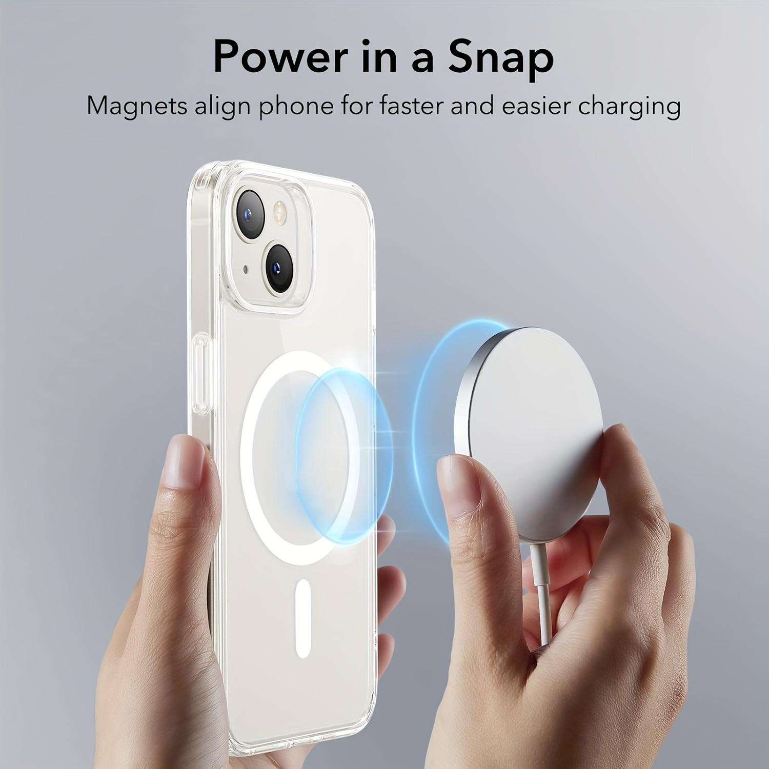 Magnetic Phone Case, Shockproof All-Around Transparent Protective Case for iPhone 17, 16, 15, 14, 13 and 12, Magnetic Phone Casing Protector Cover Accessories Smartphone Protection, Protective Cellphone Casing