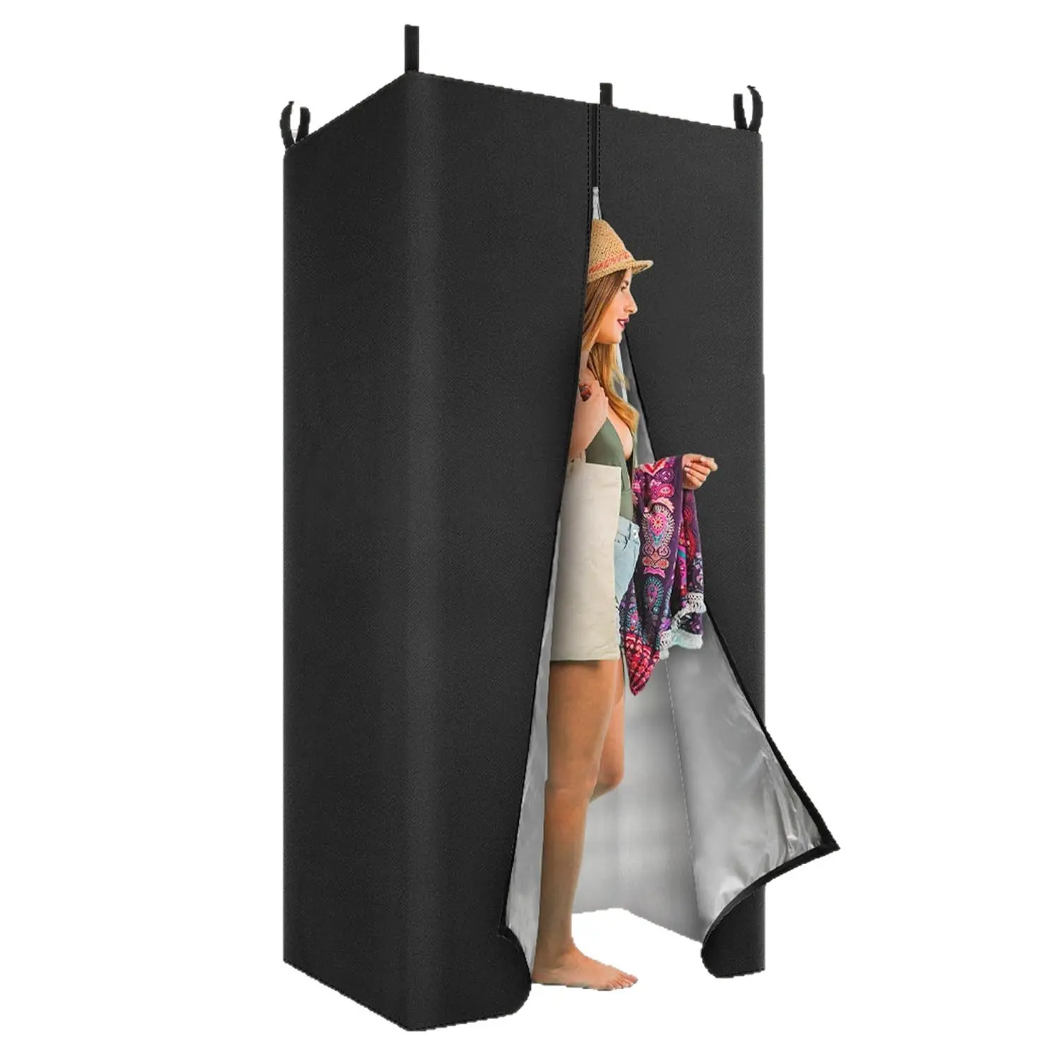 Privacy Tent and Foldable Shower Base Set, Portable Shower Pan with Tent and Drain Pipe, Camping Bath System for RV, Camping, Boat. Patent Pending