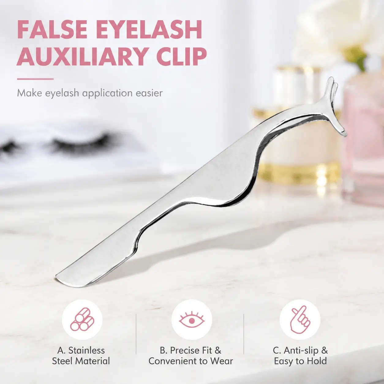 Professional Eyelash Extension Kit: Precision Tweezers, Lash Applicator, Eyelashes Cluster Tweezers, Beginner-Friendly Tools for Flawless, Easy, and Safe Application with Ergonomic Design.