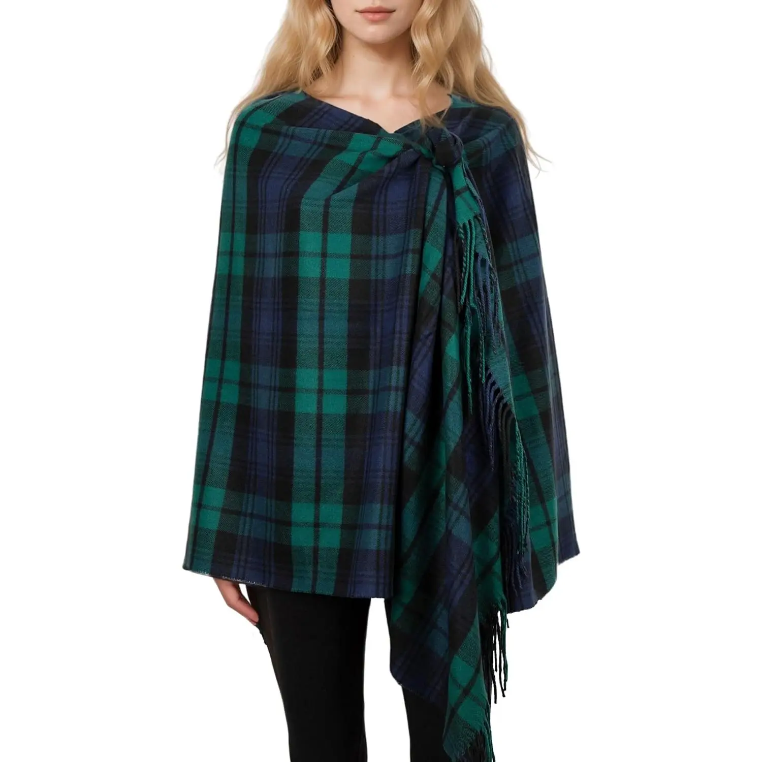 Long & Wide Scottish Tartan Plaid Shawl Wrap – Soft Cashmere Feel Winter Scarf, Outlander-Inspired Christmas Gift