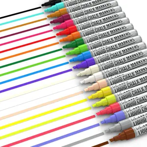20-Pack Liquid Chalk Markers | Includes 20 Colors with Reversible  & Chisel Tips | Works  Chalkboards, Windows & Glass | Erasable & Dust-Free | Ideal for Use at  & Office