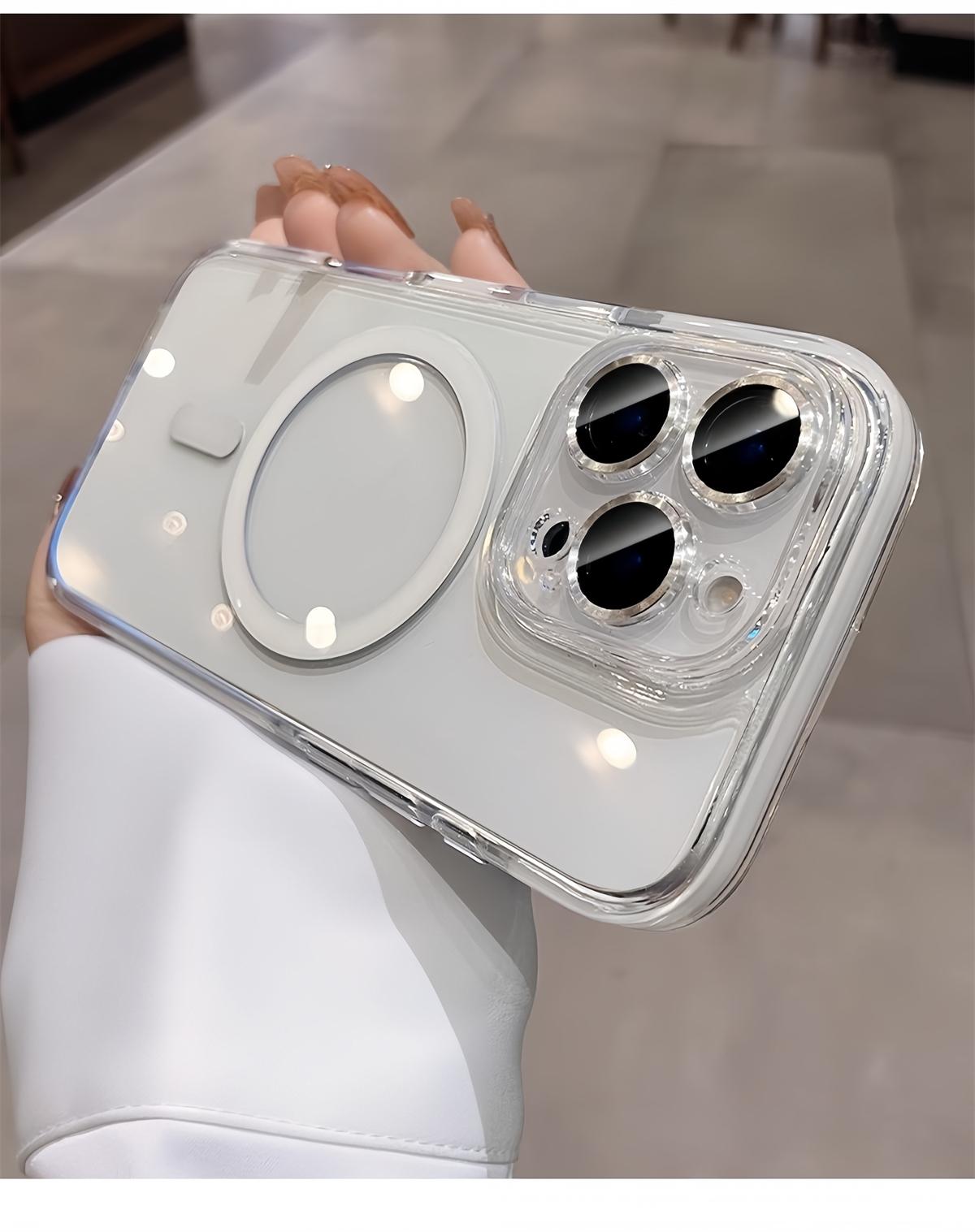 [LX]Desert Titanium 2 in Shockproof Shield Phone Case for IPhone 13 14 15 16 Pro Max 16 Clear Casing Transparent Cover