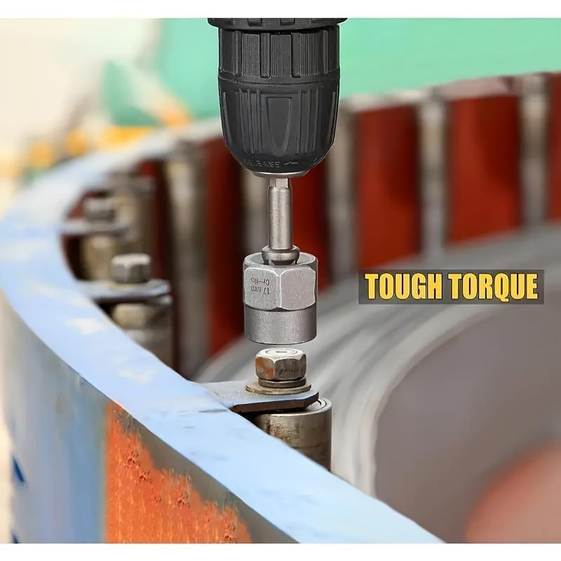 14-piece nut and bolt extractor tool for removing damaged or defective nuts, screws, and hex bolts basin wrench battery impact household maintenance sink storage box pipe organizer rack tire change special durable hand universal socket wrench place