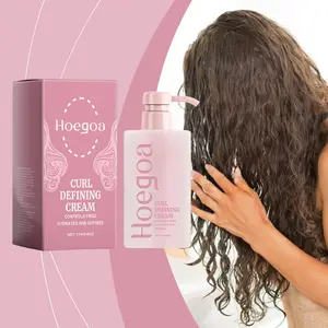 Hoegoa Curl Styling Cream - Haircare Product for Bangs Curl Care, Fluffy Texture, Moisturizing Formula, Natural Shine