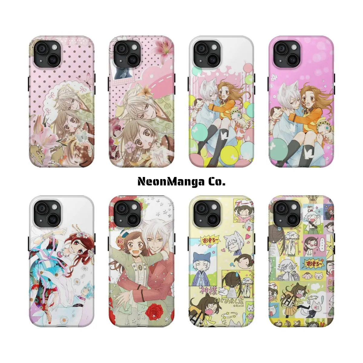 CUTE-Kami3ama Kiss Collage 2-in-1 Smartphone Casing, Shockproof Double-Layer Protective Cover, Handheld Cellphone Device Accessory, Perfect Holiday Gift Compatible with iPhone 11 12 13 14 15 16 17