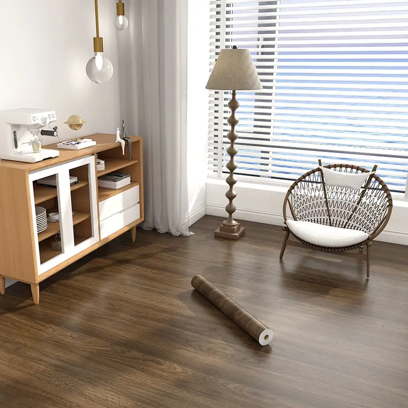 Wood Grain Floor Decorative Sticker, Self-Adhesive Vinyl Flooring Roll,40x300cm, Peel and Stick Durable Floor, Easy Installation,Suitable for Smooth Floors and Refurbishment of Furniture Surfaces