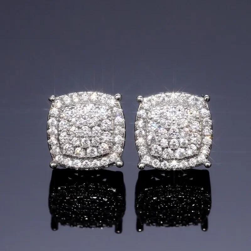 Super shiny geometric earrings, unisex, exquisite and versatile