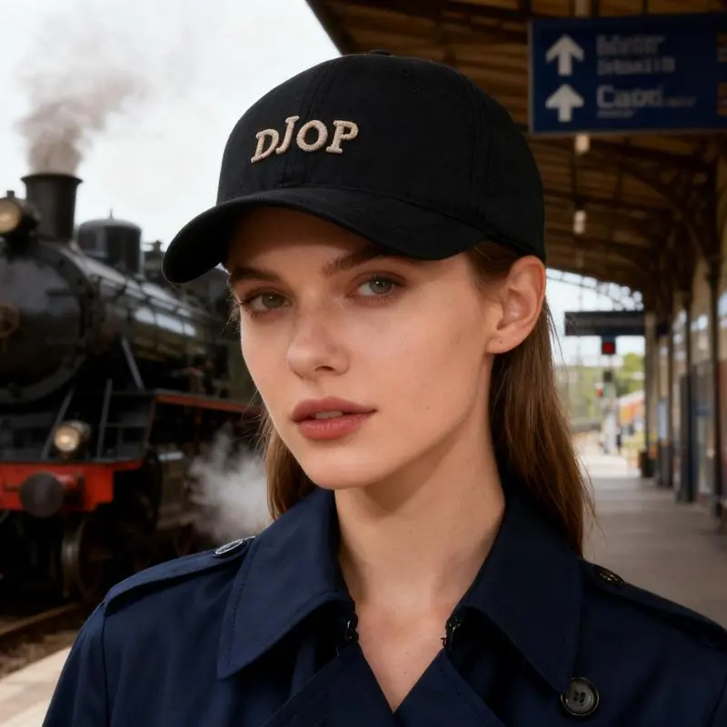 Solid Black Letter Embroidered Short Brim Baseball Cap Y2K Viral Baddie Main Character Energy Trendy Daily Accessory Effortless Glamour Streetwear Hat For Women Men