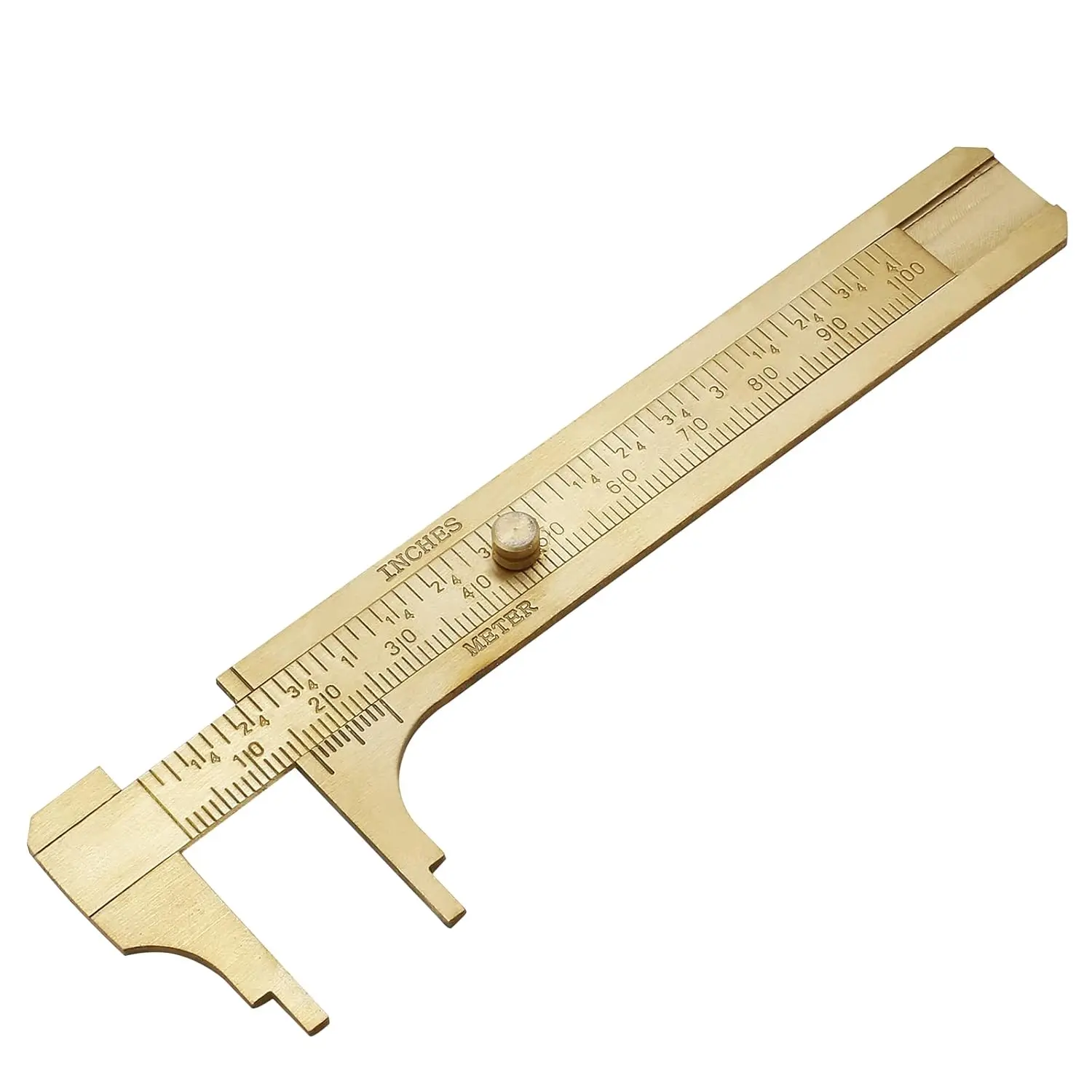 Pocket Vernier Caliper Ruler Sliding Gauge Mini Double Scales MM/Inch Measuring Tool 100mm