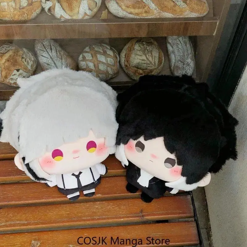 2026 New hot item Anime Nakajima Atsushi Akutagawa Ryunosuke Big Head Round Mochi Plush Stuffed Body Plushie Pandent  KeyChain Figure Ornament