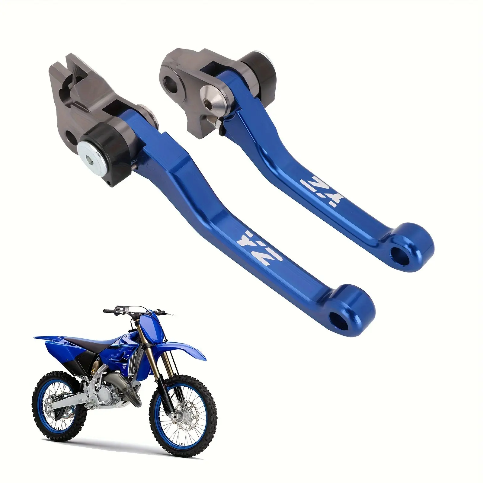 Foldable Dirt Bike Brake Clutch Lever Handle for Yamaha Models, Compatible with Yz125/250, Yz250f, Yz450fx, Wr450f, CNC Processing Durable Design
