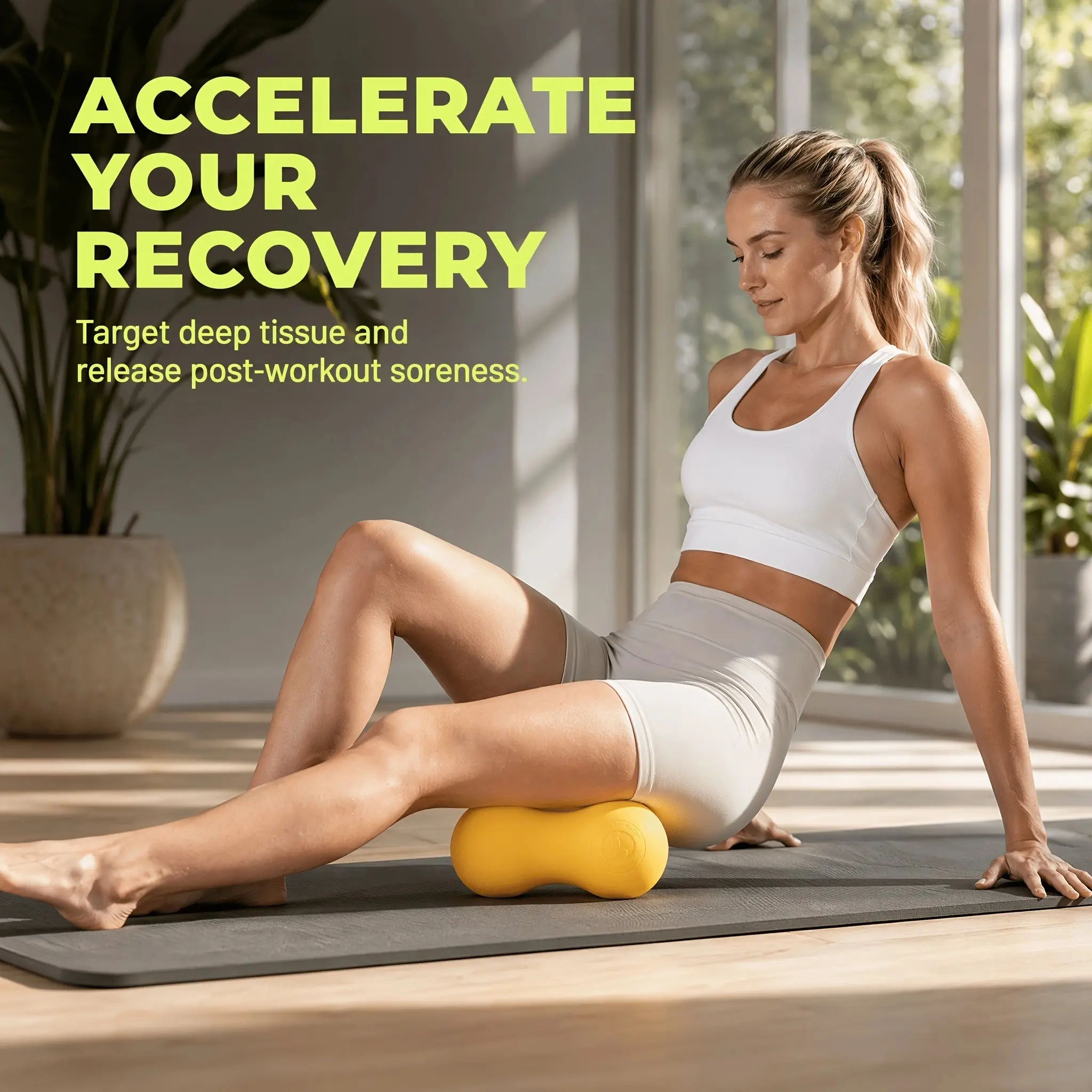 Peanut Fascia Ball, Fascia Tool for Foot Hand Leg Muscle Relaxation, Skin-Friendly Material, Ideal for Yoga Exercise Recovery, Home Gym Office Travel