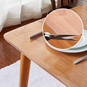 36x60 Inch Clear PVC Dining Room Table Protector Vinyl Tablecloth Desk Pad Mat Clear Chair Mat Coffee End Office Conference Dinner Table Top Protection Countertop Cover Waterproof Rectangular