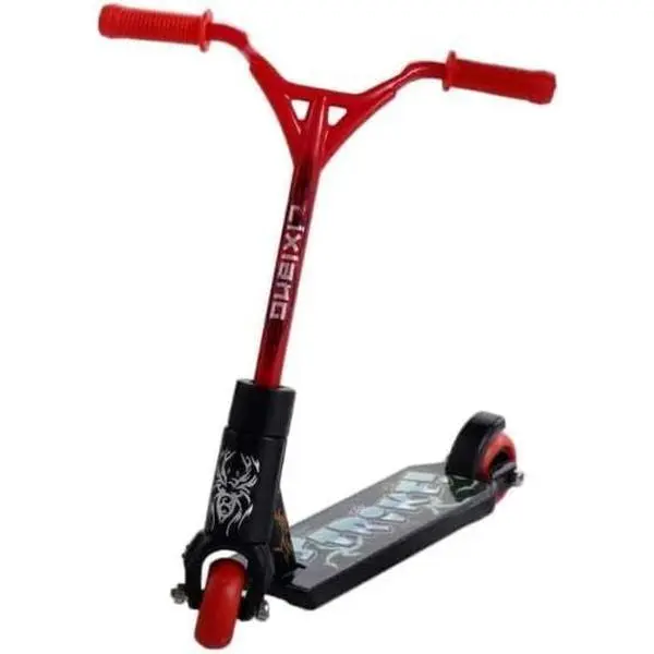 Red Mini Finger Scooter, Cute Mini Skateboards Plastic Finger Skateboards Finger Sport Interactive Photography Props Finger Boards and Finger Bikes （1Pc Random Red）