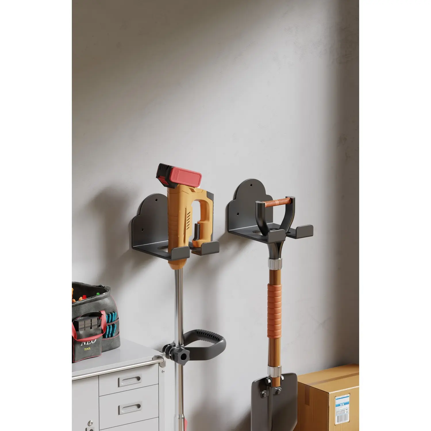 Weed Eater Rack Garage Wall Organizer, Weedeater Hanger Wall Mount Garage Tool Organizer Tool Holders For String Trimmer Hanger, Weed Wacker Wall Mount Suitable For Most Power Tool Organizer Weedeater Rack