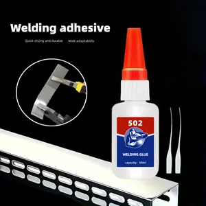 50ML Strong Welding Glue, Instant Dry Gel Adhesive, 10 Seconds Cure, Multi-Purpose Bonding for Plastic, Metal, Wood, Ceramic, Glass