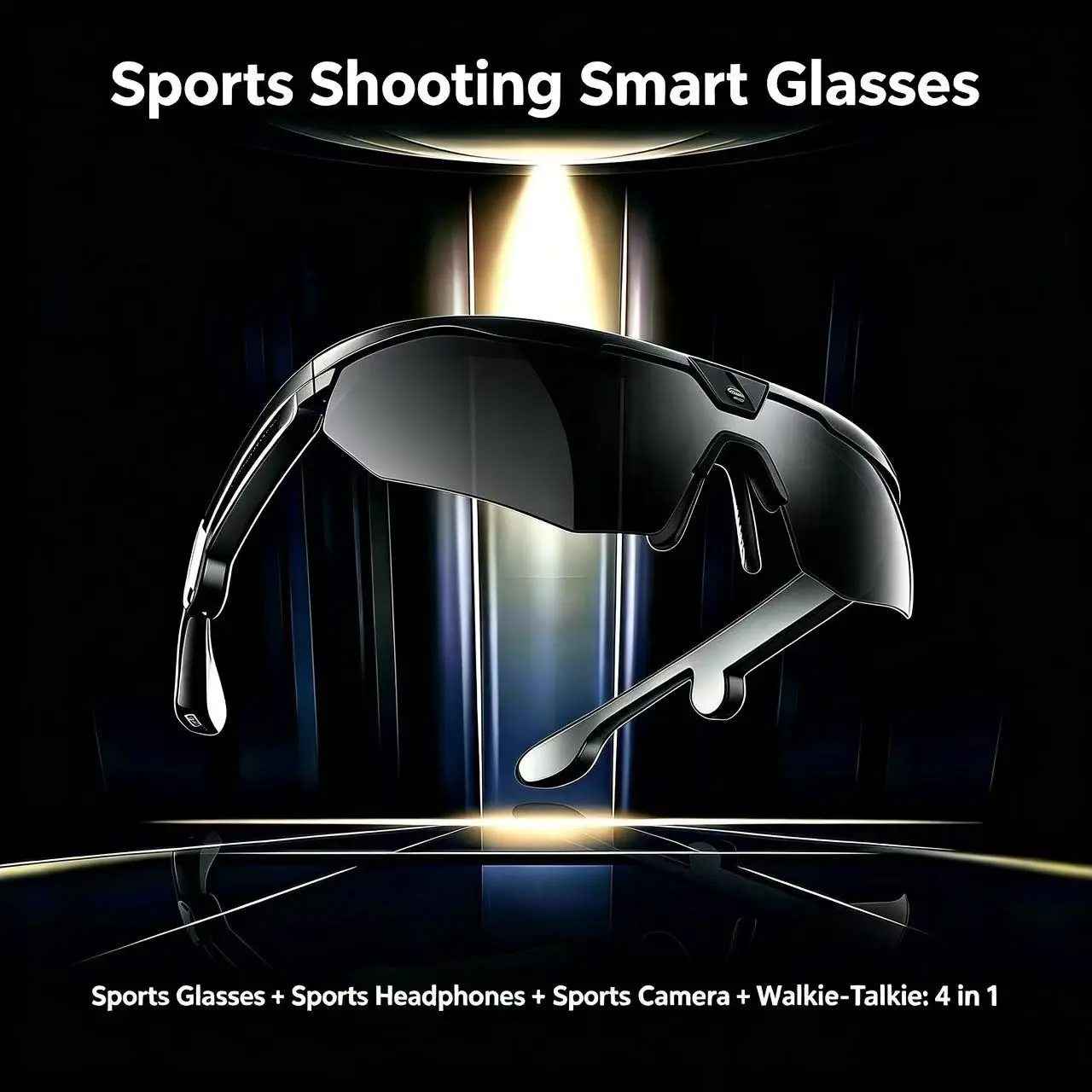 First-Person Smart Glasses, Dual Stabilization HD Camera, Ai Real-Time Translation, Bluetooth-compatible Call, Type-C Charging, Ip66 Waterproof, Multi-Function Sports Goggles