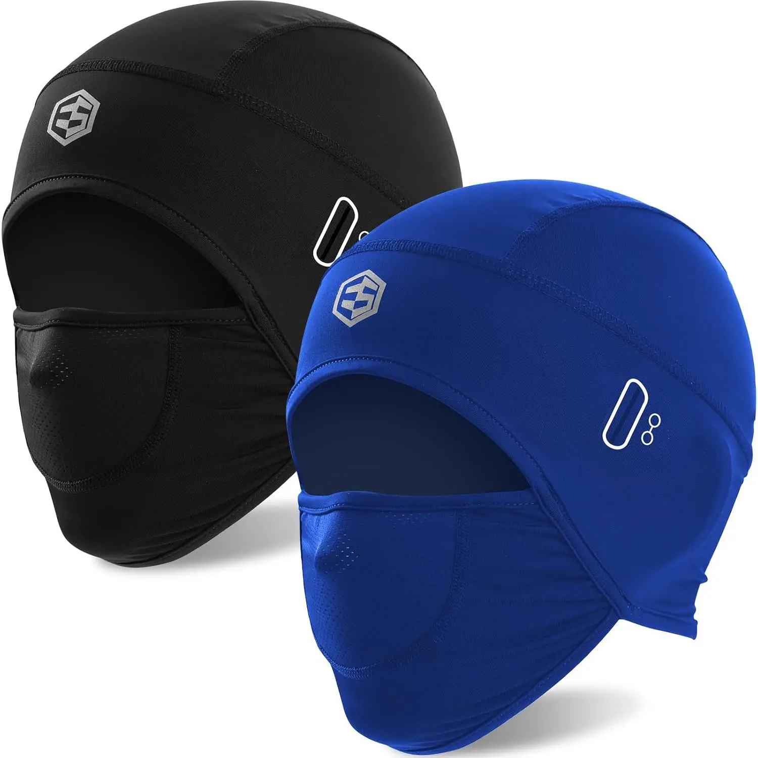 2-Piece Outdoor Sports Balaclava Face Mask Set for Men, Lightweight, Breathable, Quick-Dry, Summer Cooling UV Protection Sun Hood, Two Piece Set
