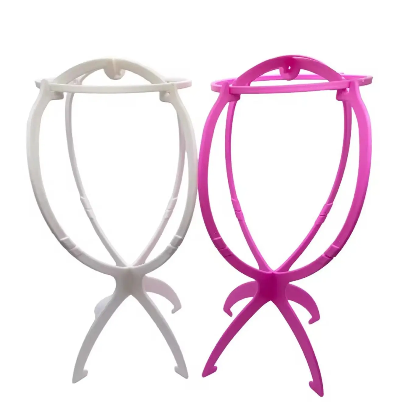 2 pcs stand 35cm Detachable and Portable Wig Stand Wig Stands Portable Wig Hanger Salon Barber Hanging Hats Holder Display Stand