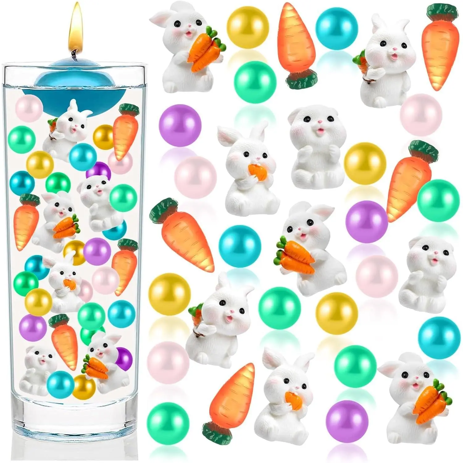 120 count Easter Vase Filler, Floating Beads for Vases Fillers Decor |  Beads , For Table Decorations Centerpieces