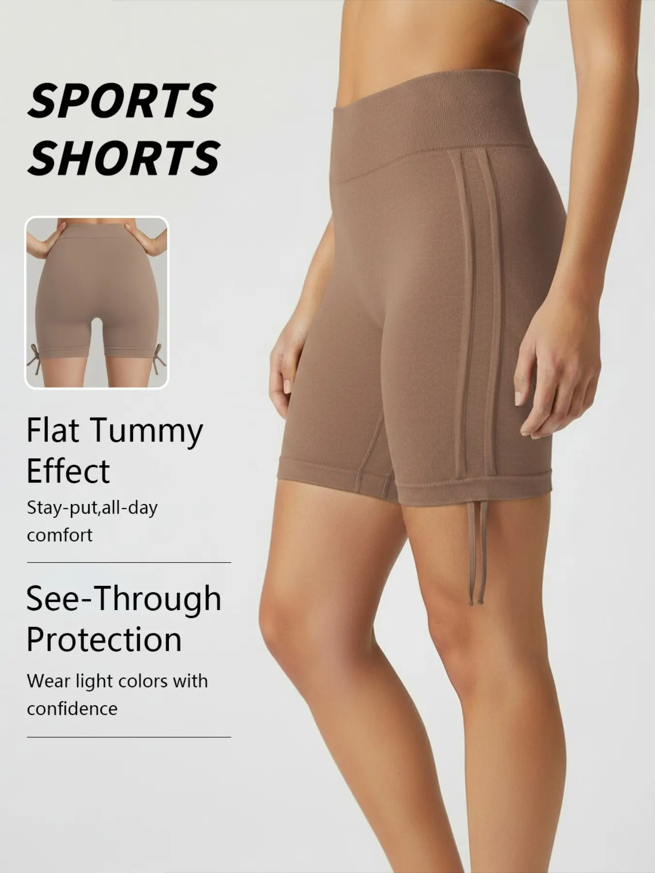 Matte Drawstring Shorts, Comfortable Casual Wear, Ideal for Daily Use, Versatile Summer, Easy to Match with Various Tops