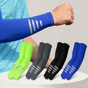 4 Pairs UV Protection Cooling Arm Sleeves, Breathable Anti-Slip Compression Covers, Soft Sports Sleeves for Cycling, Running and Outdoor Activities