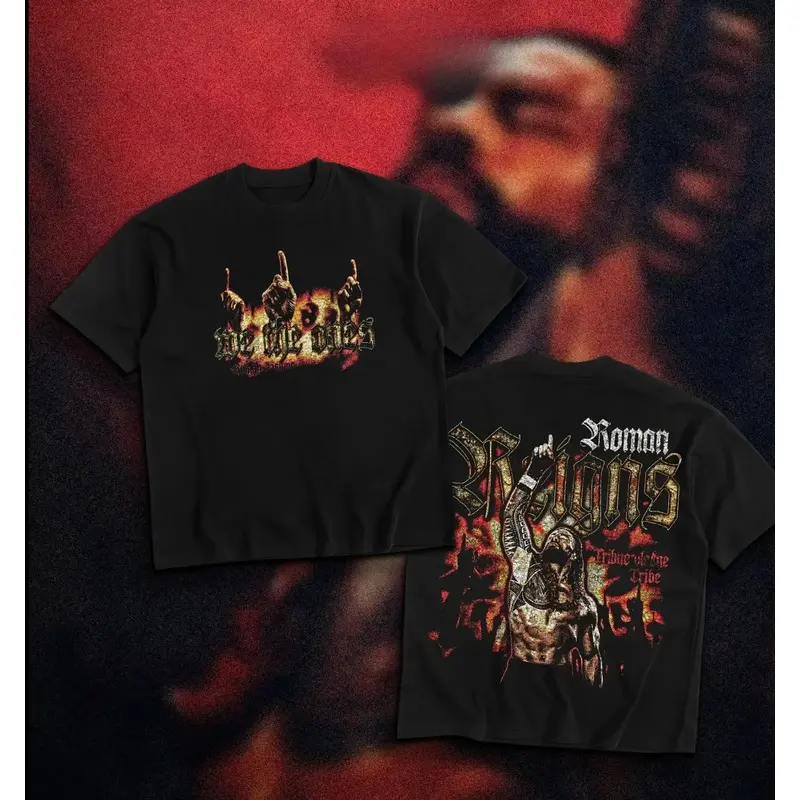 Roman Reigns Vintage Tee, Tribal Chief Wrestling Graphic Shirt, Head of the Table Champion Inspired Apparel