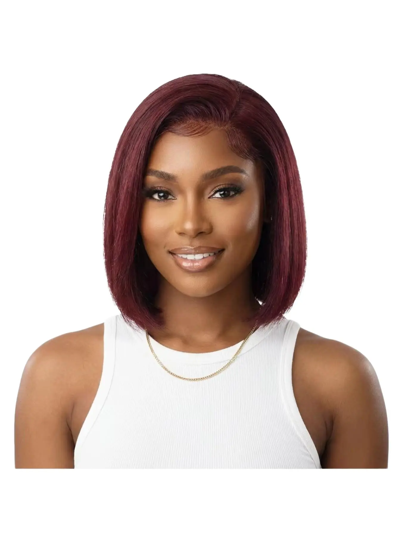 7x6 Glueless Human Hair Lace Front Wig for Black Women 99J Burgundy Side Part Bob Pixie Cut Style Wear and Go Wig 200% Density Soft Natural Looking Hair